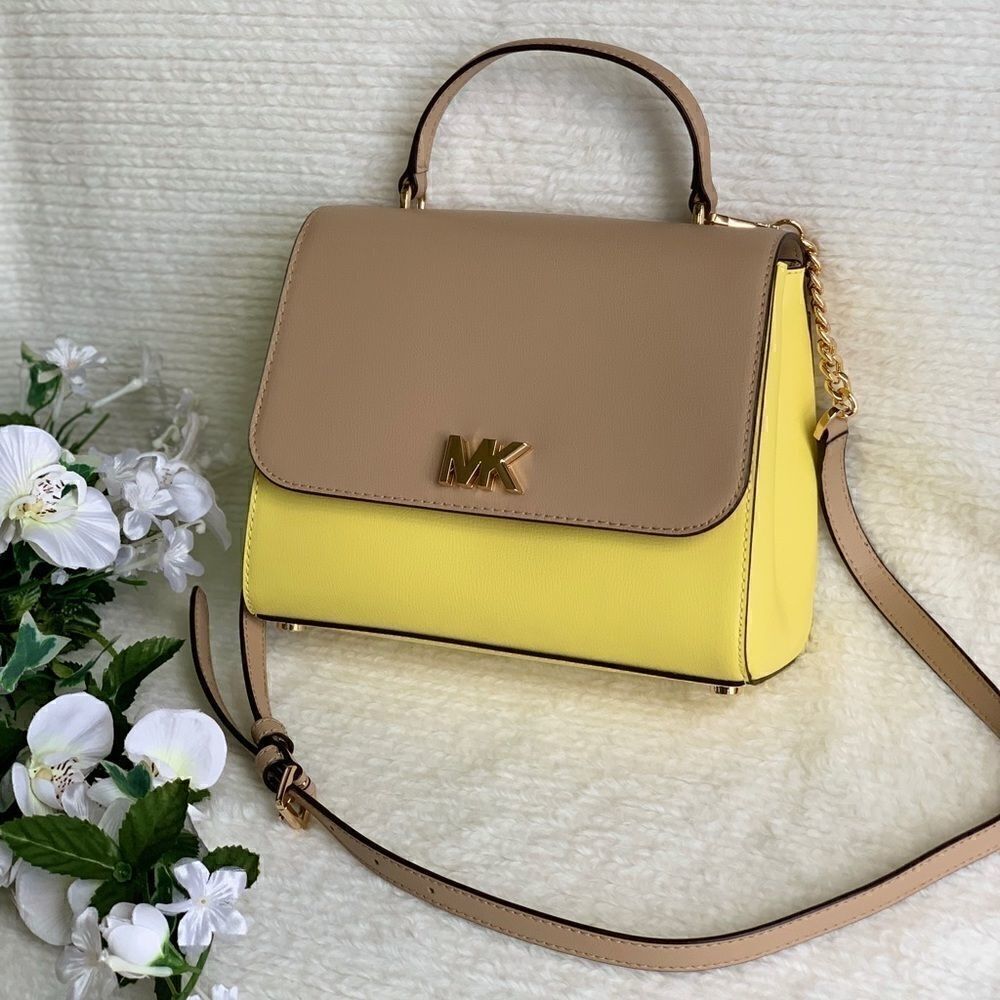 NWT MICHAEL KORS Mott Medium Leather Satchel - Picture 4 of 16